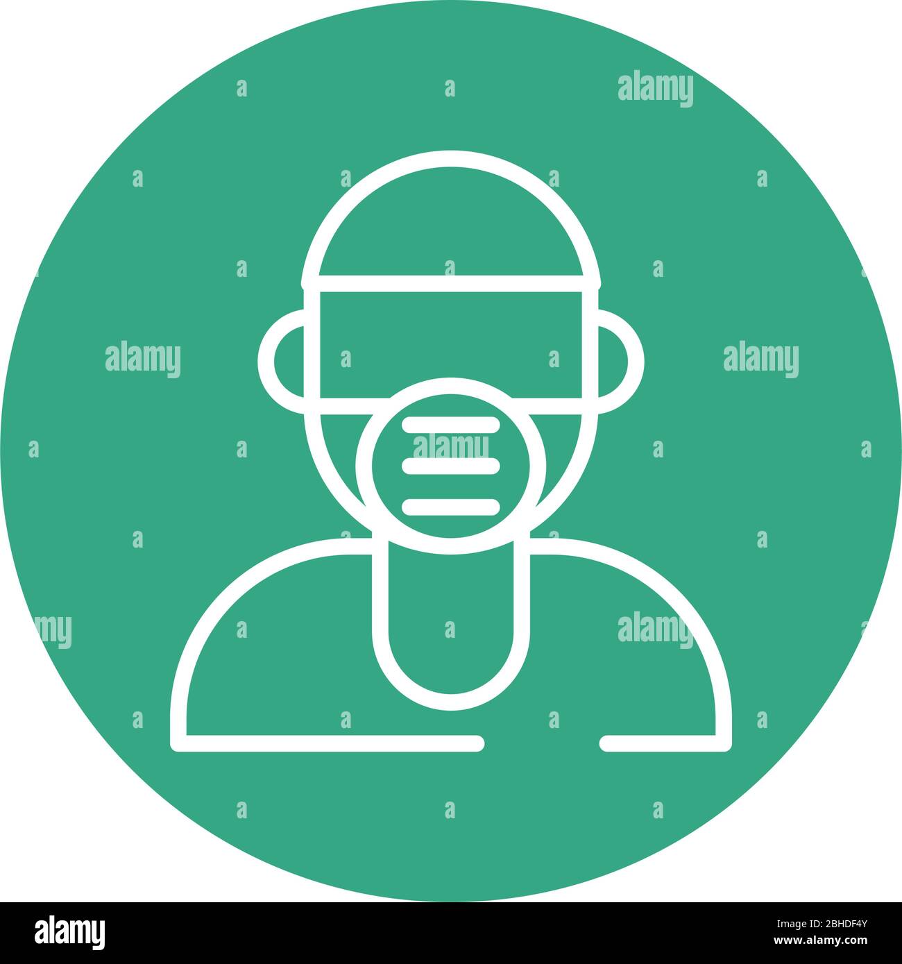 man using face mask block style icon Stock Vector Image & Art - Alamy