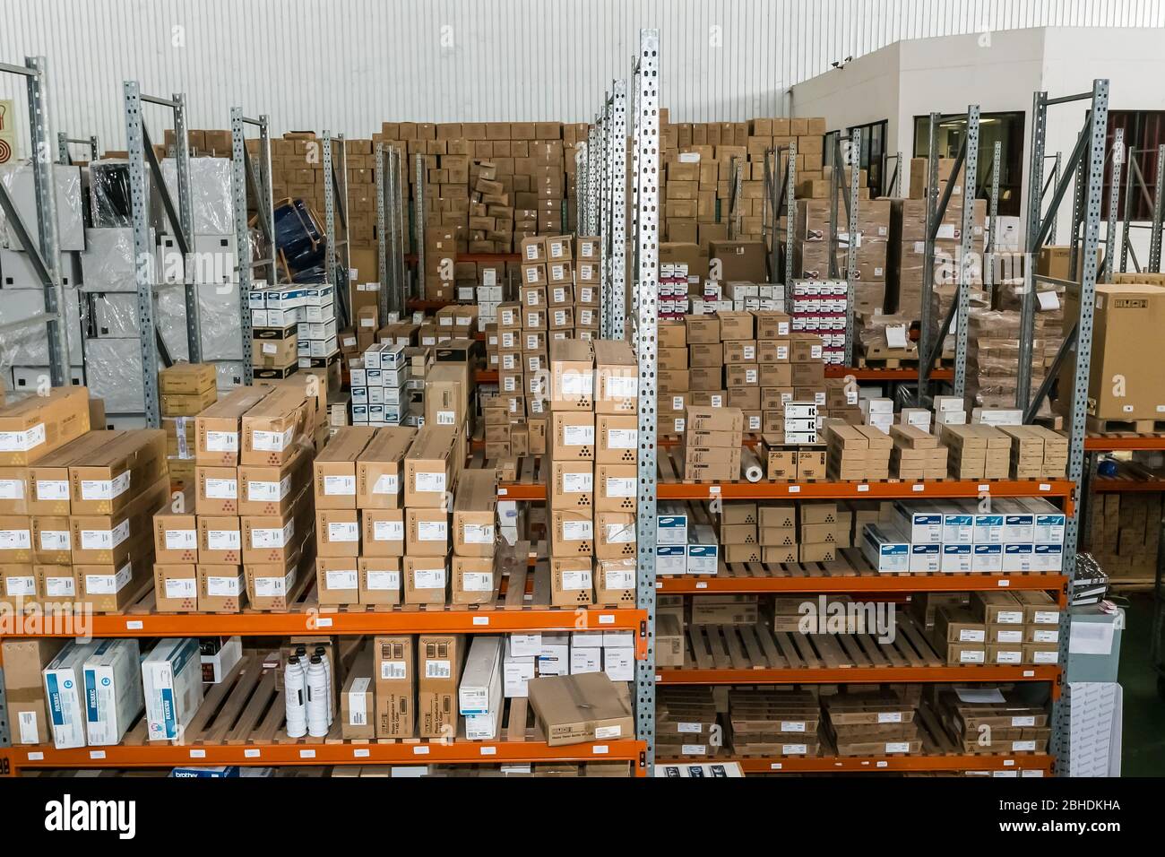 Johannesburg, South Africa January 23, 2015 Storage Warehouse for photocopy machines and the