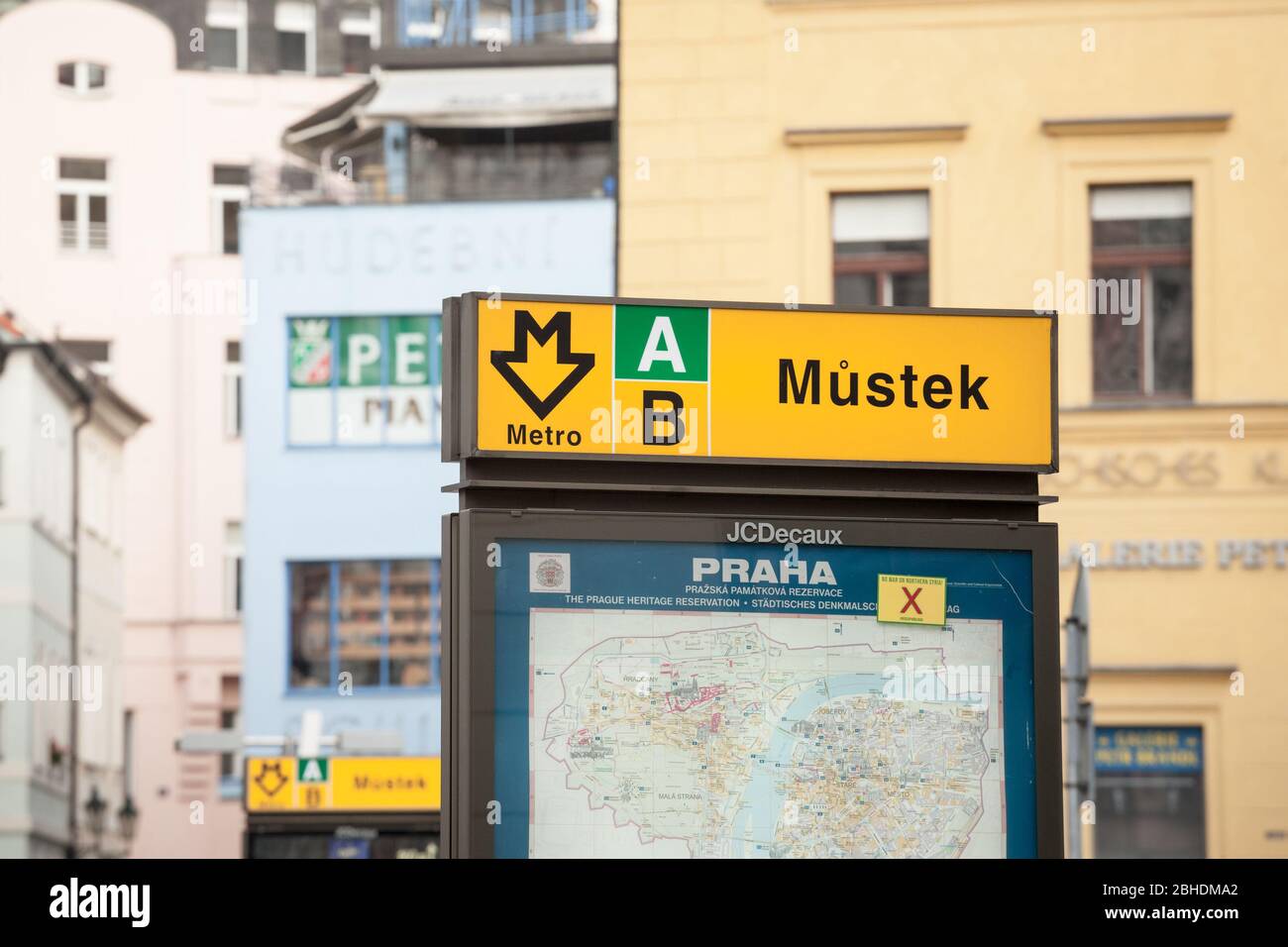 Mustek metro station prague czech hires stock photography and images