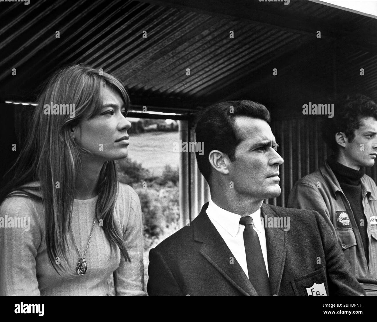 Francoise Hardy James Garner Grand Prix 1966 Stock Photo Alamy