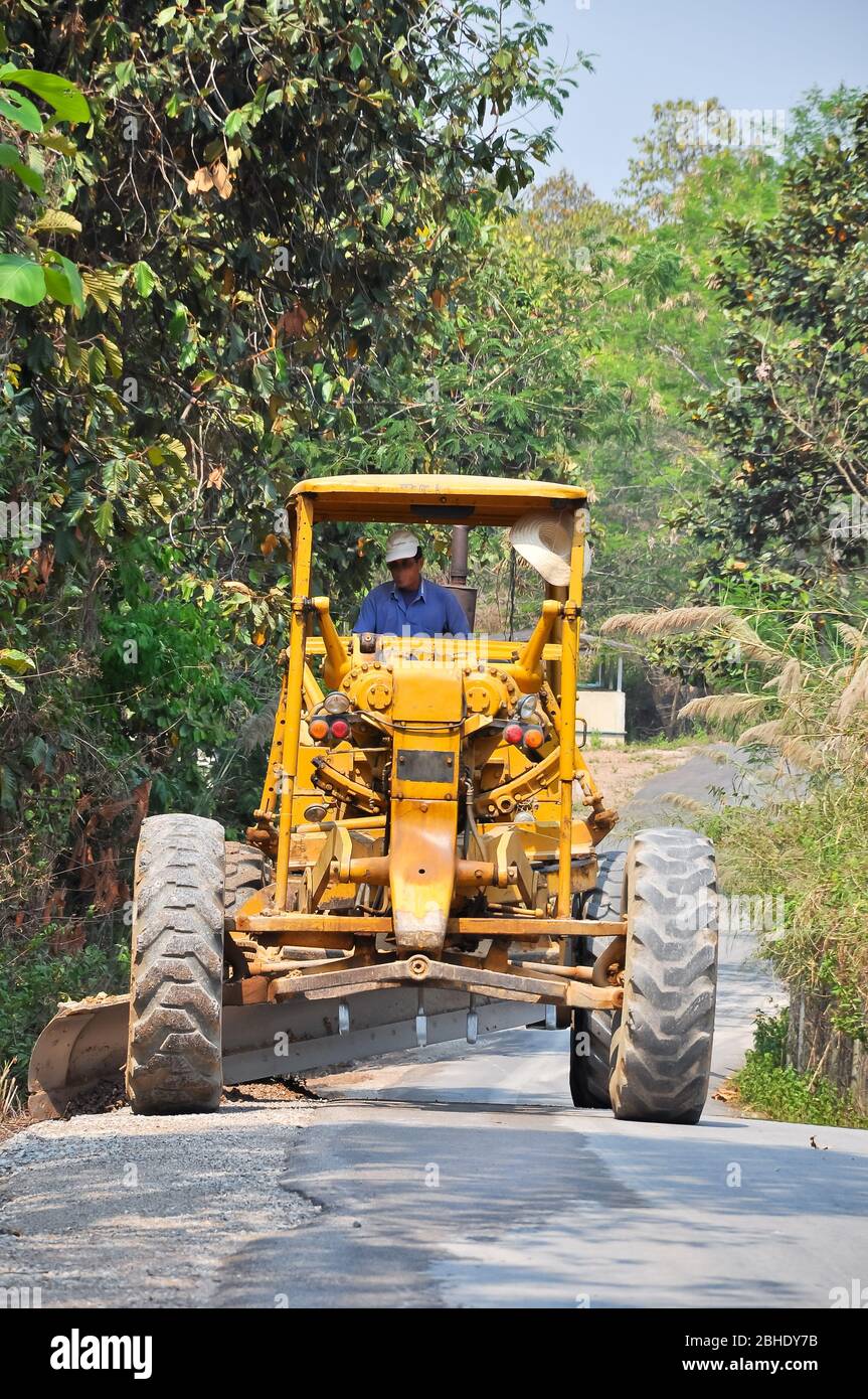 Graders are commonly used in the construction and maintenance of dirt roads and gravel roads