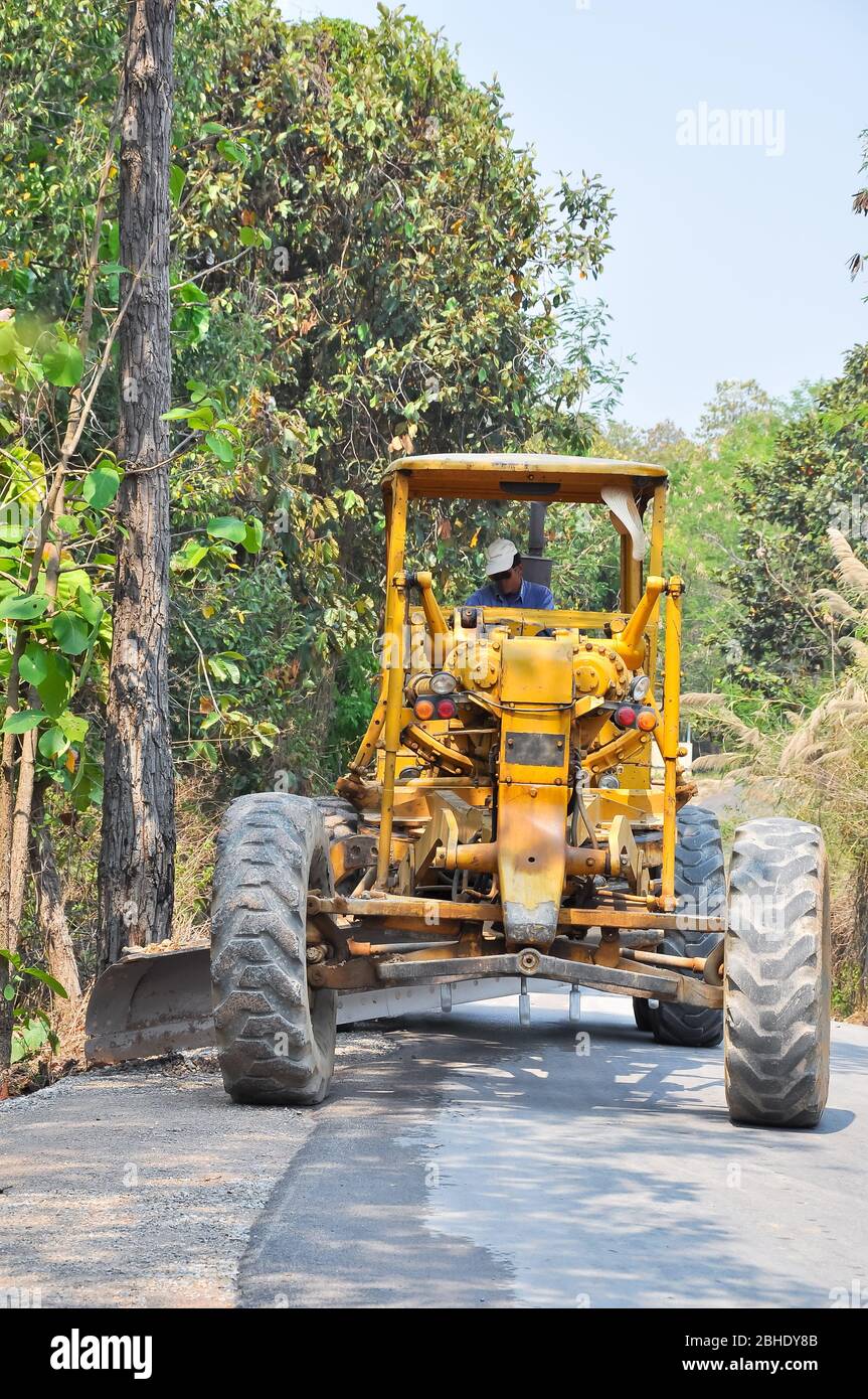Graders are commonly used in the construction and maintenance of dirt roads and gravel roads