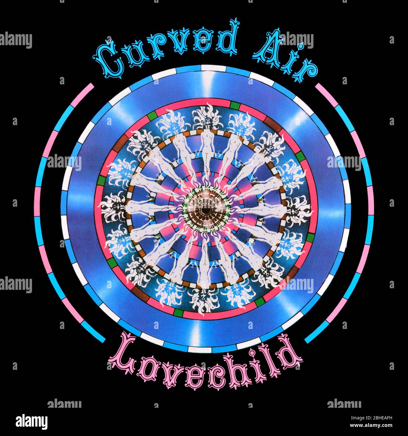 Curved Air - original vinyl album cover - Lovechild - 1990 Stock Photo