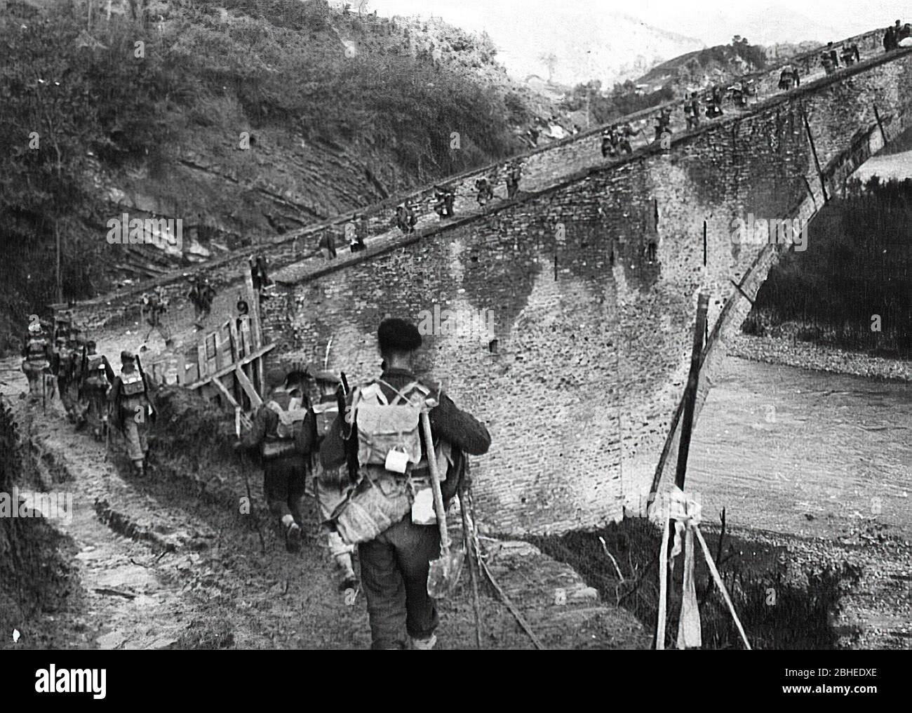 Scottish troops in Second World War. Stock Photo