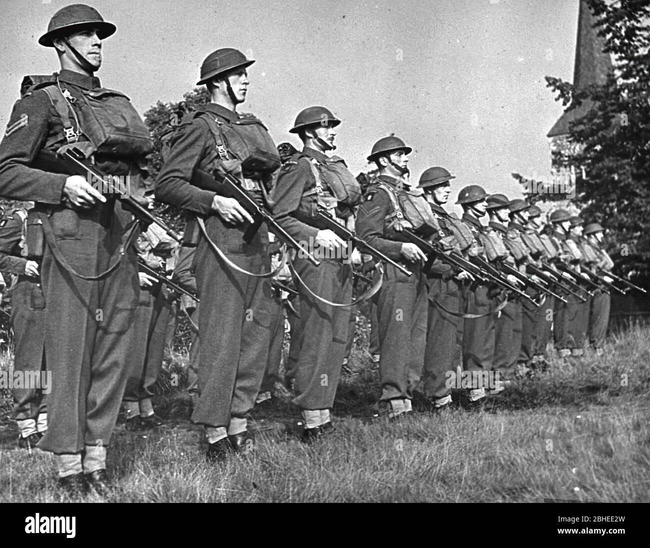 Scottish troops in Second World War. Scots Guards 1942 Stock Photo - Alamy