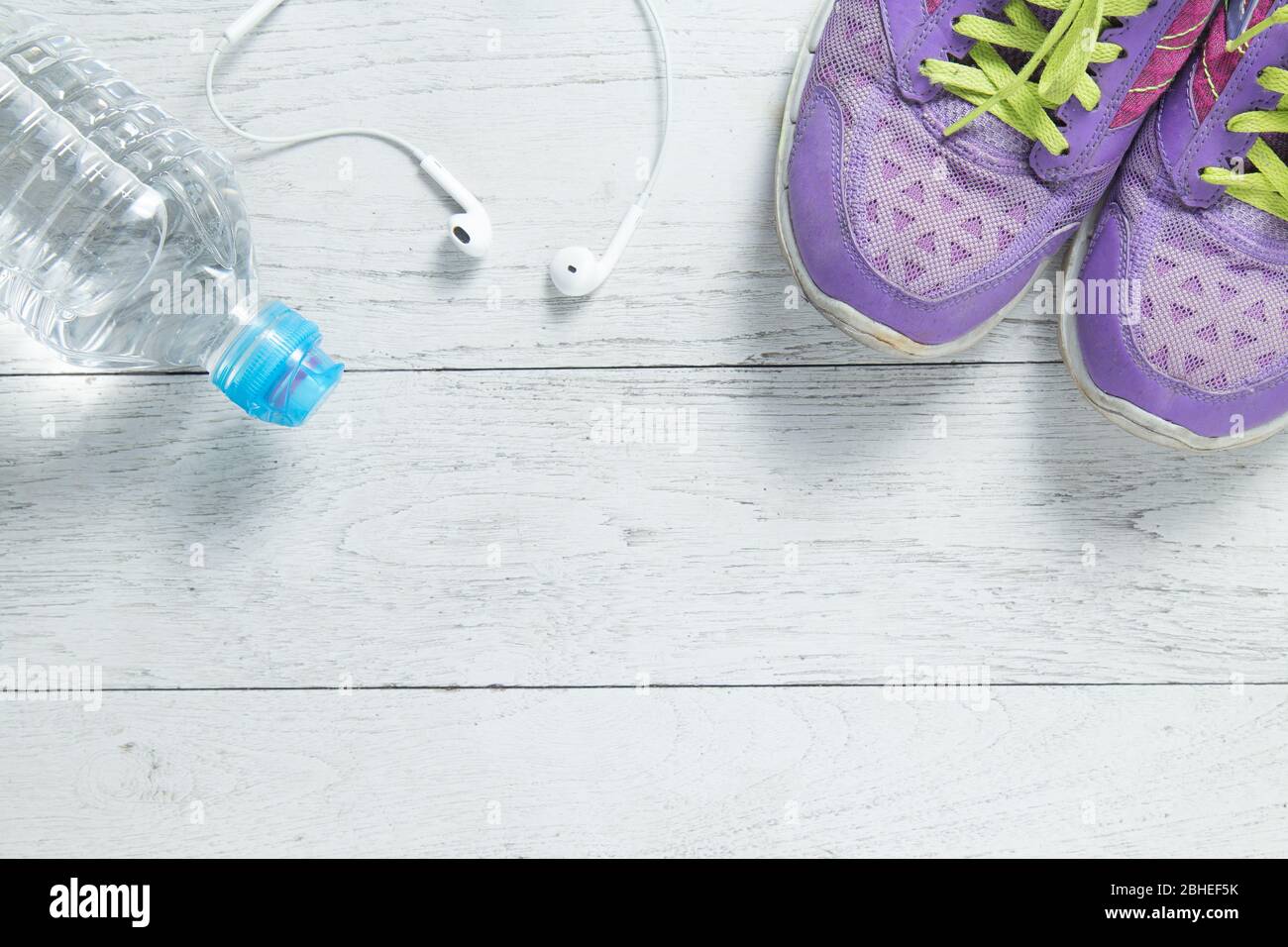 purple workout shoes