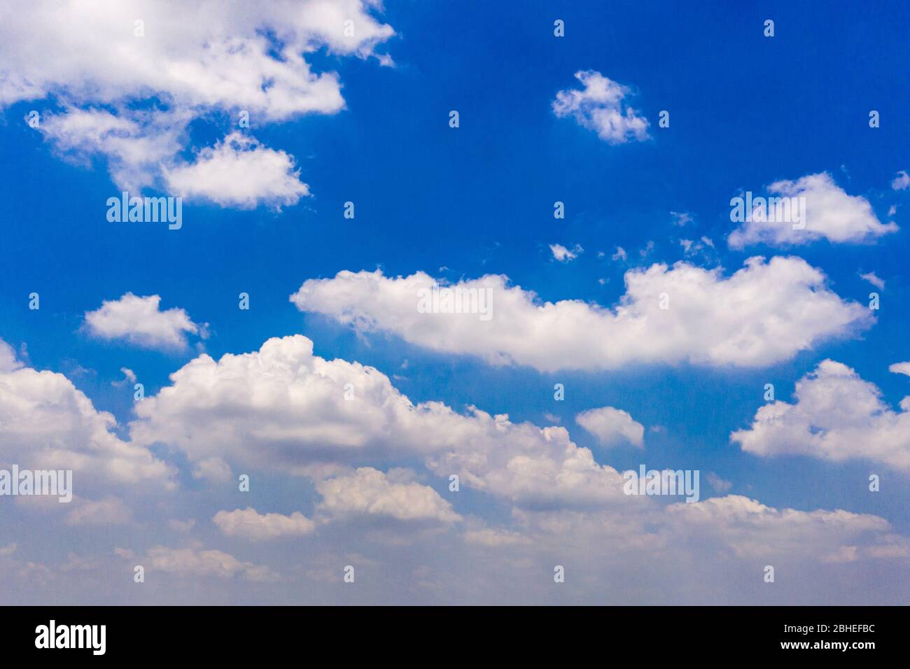 White clouds cumulus floating on blue sky for backgrounds concept Stock ...