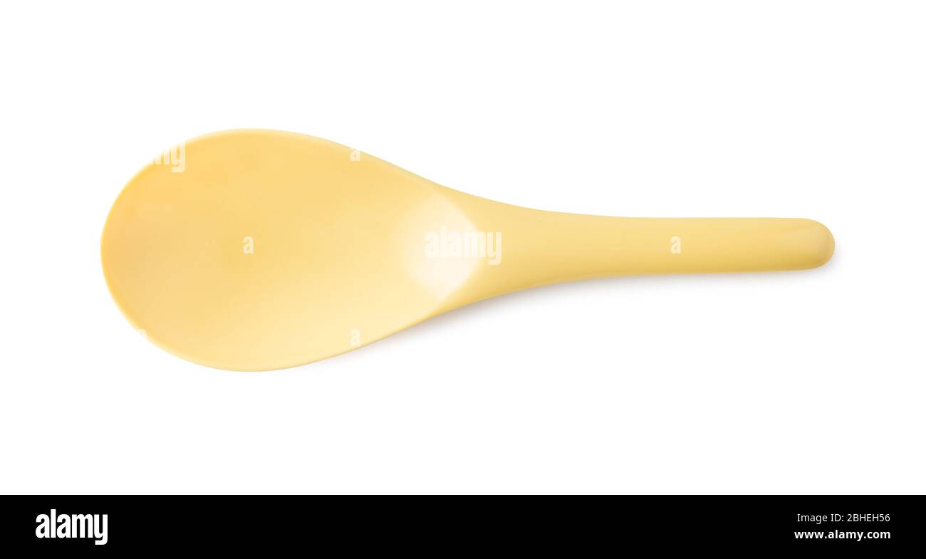 Download Yellow Plastic Spoon Or Ladle Isolated On White Background Stock Photo Alamy Yellowimages Mockups
