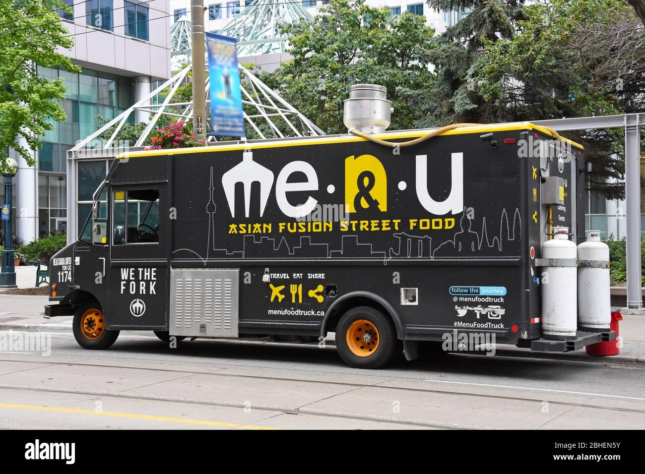Food truck in Toronto, Canada Stock Photo Alamy