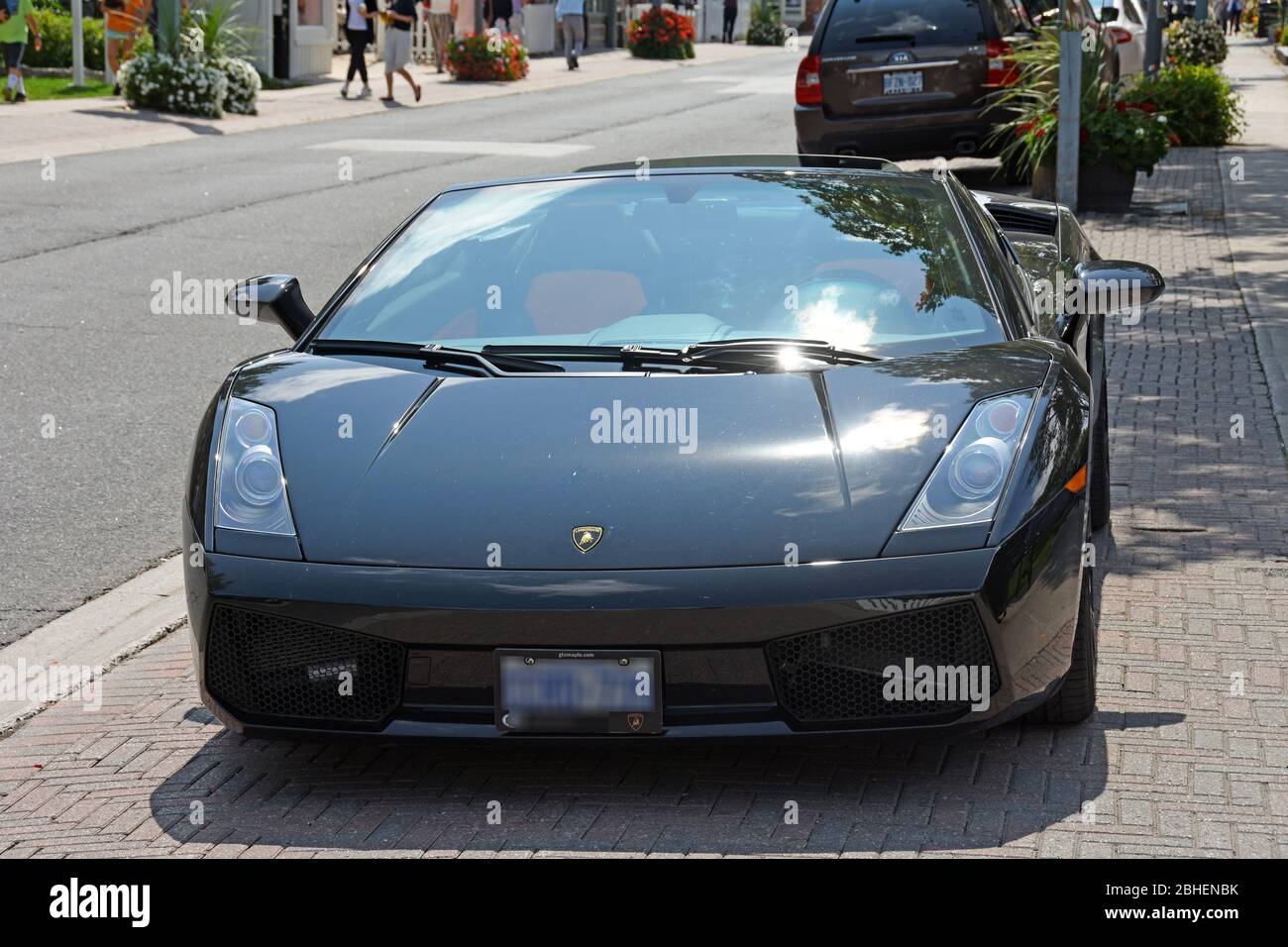 Supercar Lamborghini carfront view Stock Photo