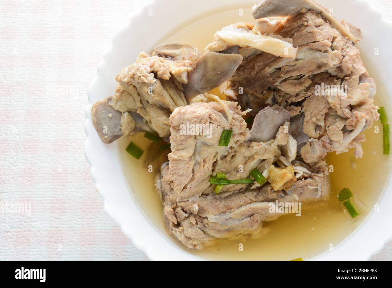 Slow Cooker Pork Bone Broth, it's simmered for many hours to extract as many nutrients from it
