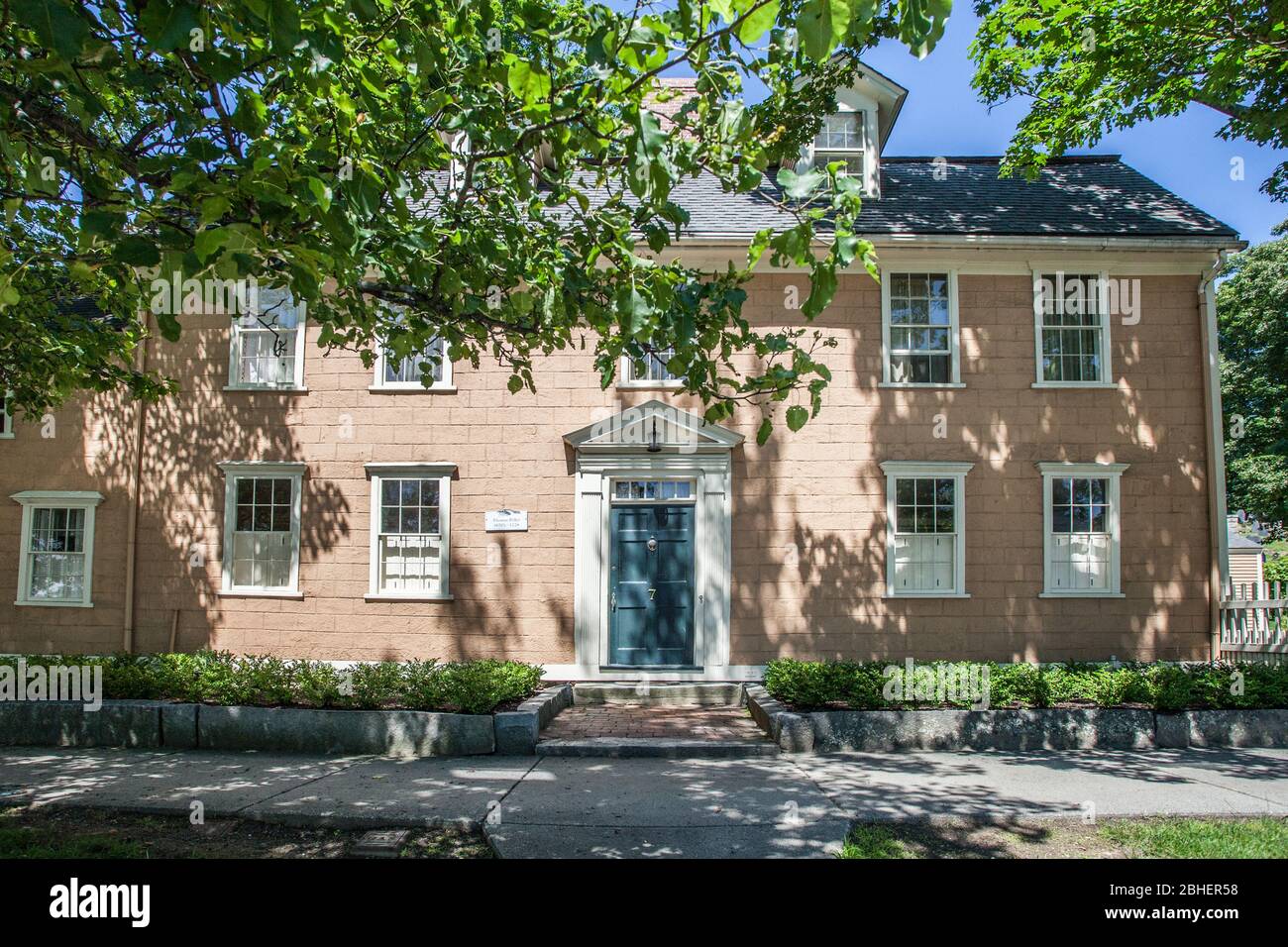 Thomas Pellet 1670's - 1728 House in Concord, MA Stock Photo