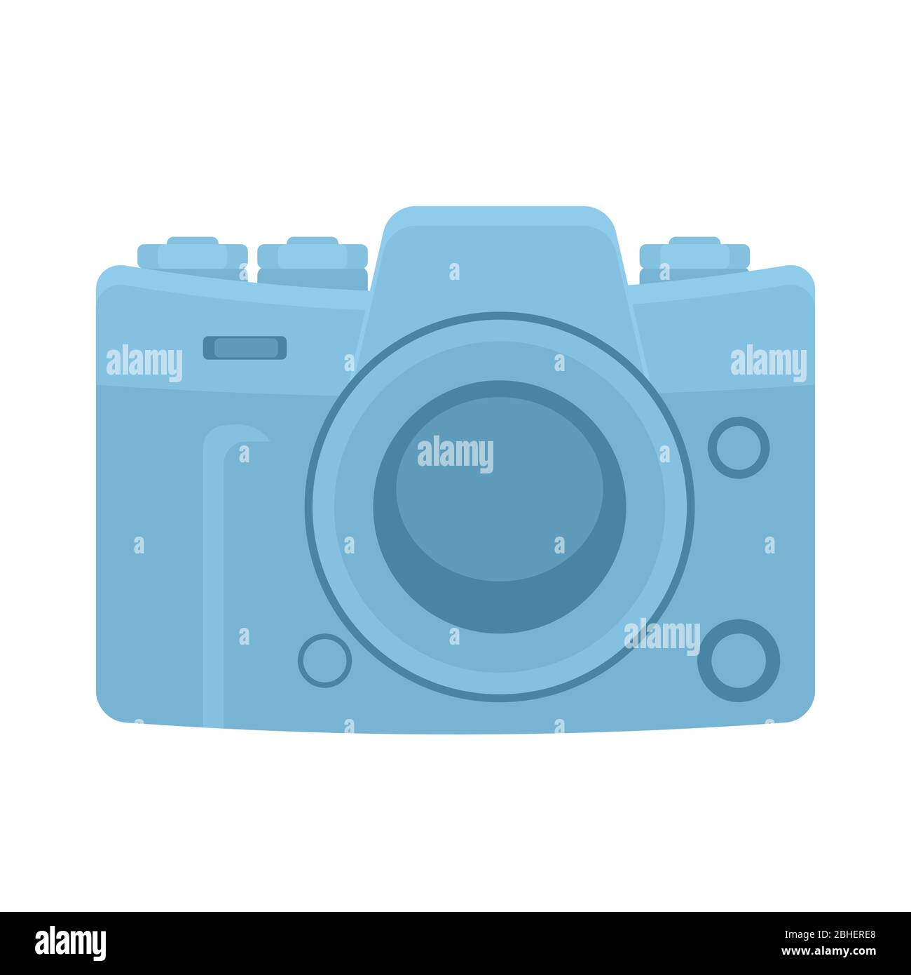 Camera icon on a white isolated background. Vector image Stock Vector