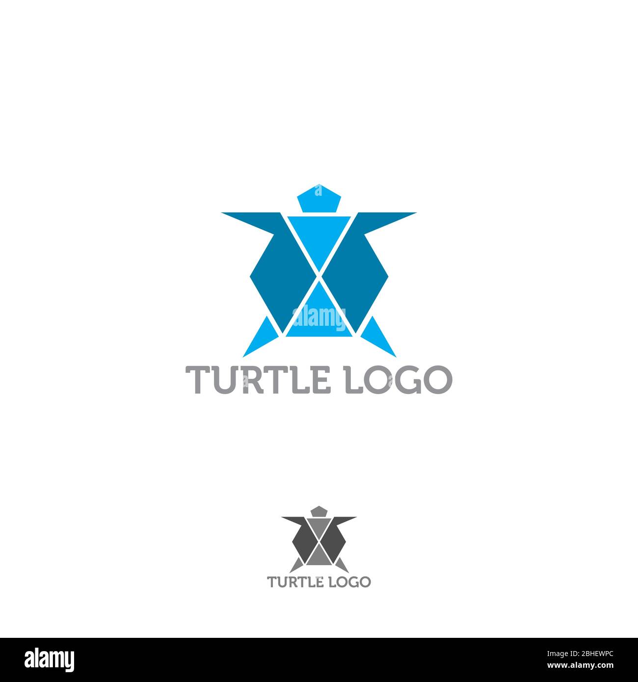 Vector. Abstract polygonal turtle. Geometric black symbol tortoise. Stock Vector
