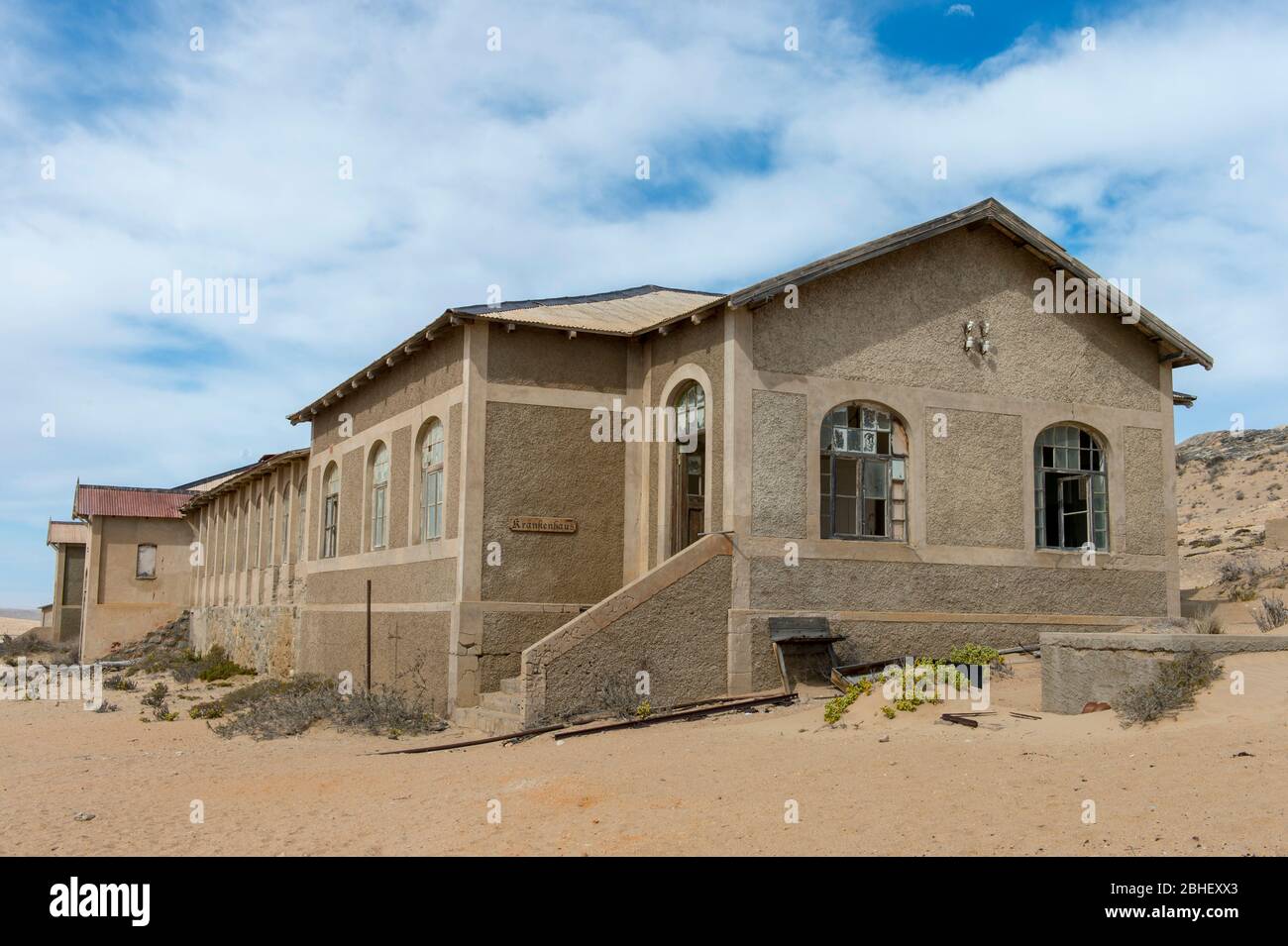 Hospital building in the abandoned (1954) German diamond mining