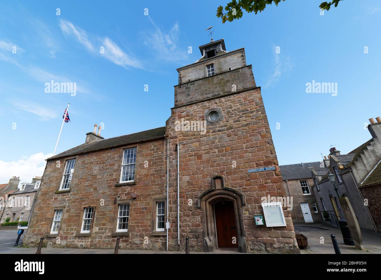 External view of Crail Tolbooth , Crail, Fife, Scotland UK Stock Photo