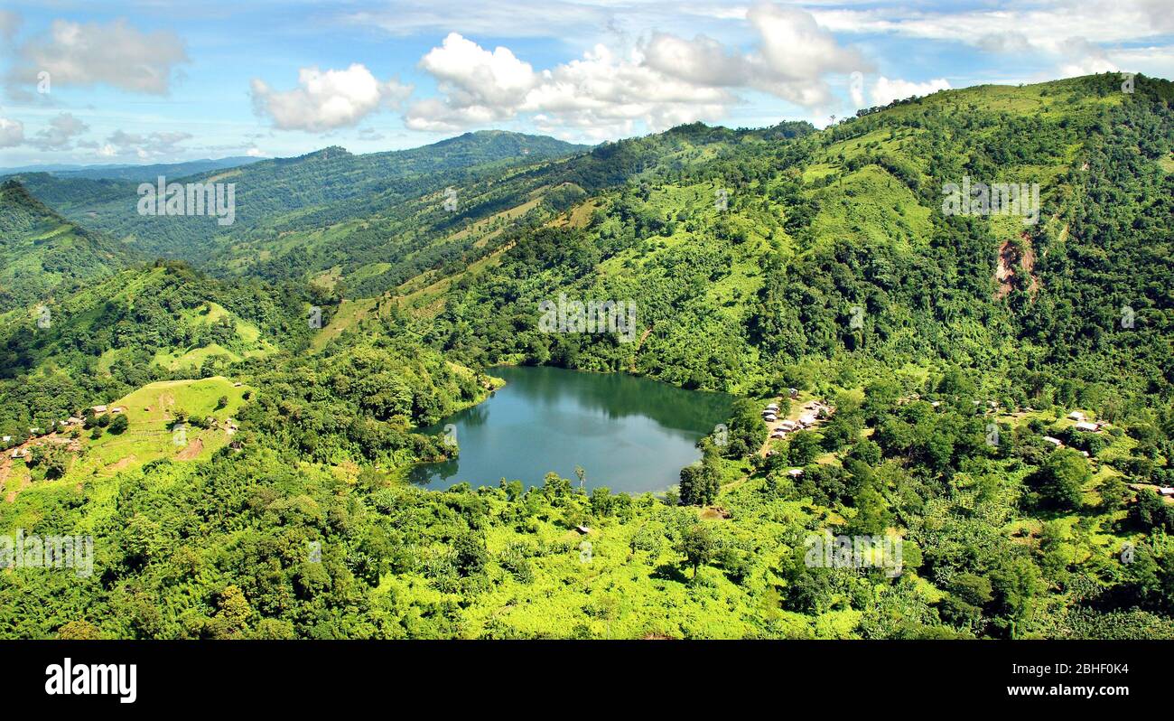 Boga Lake Bandarban, A Lake of Mystery with Astonishing History Stock