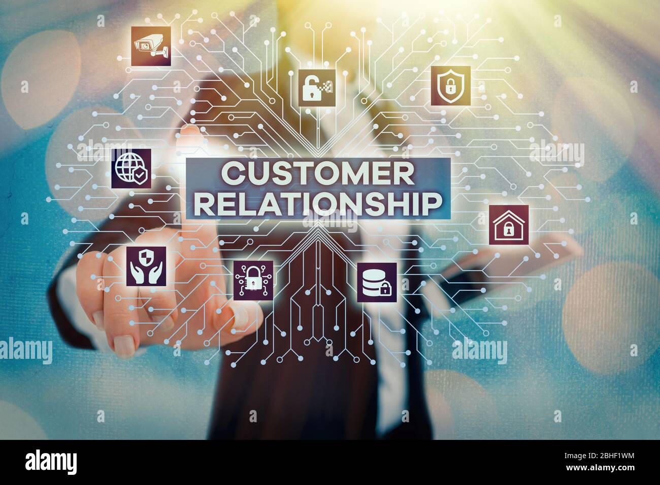 Writing note showing Customer Relationship. Business concept for Deal ...