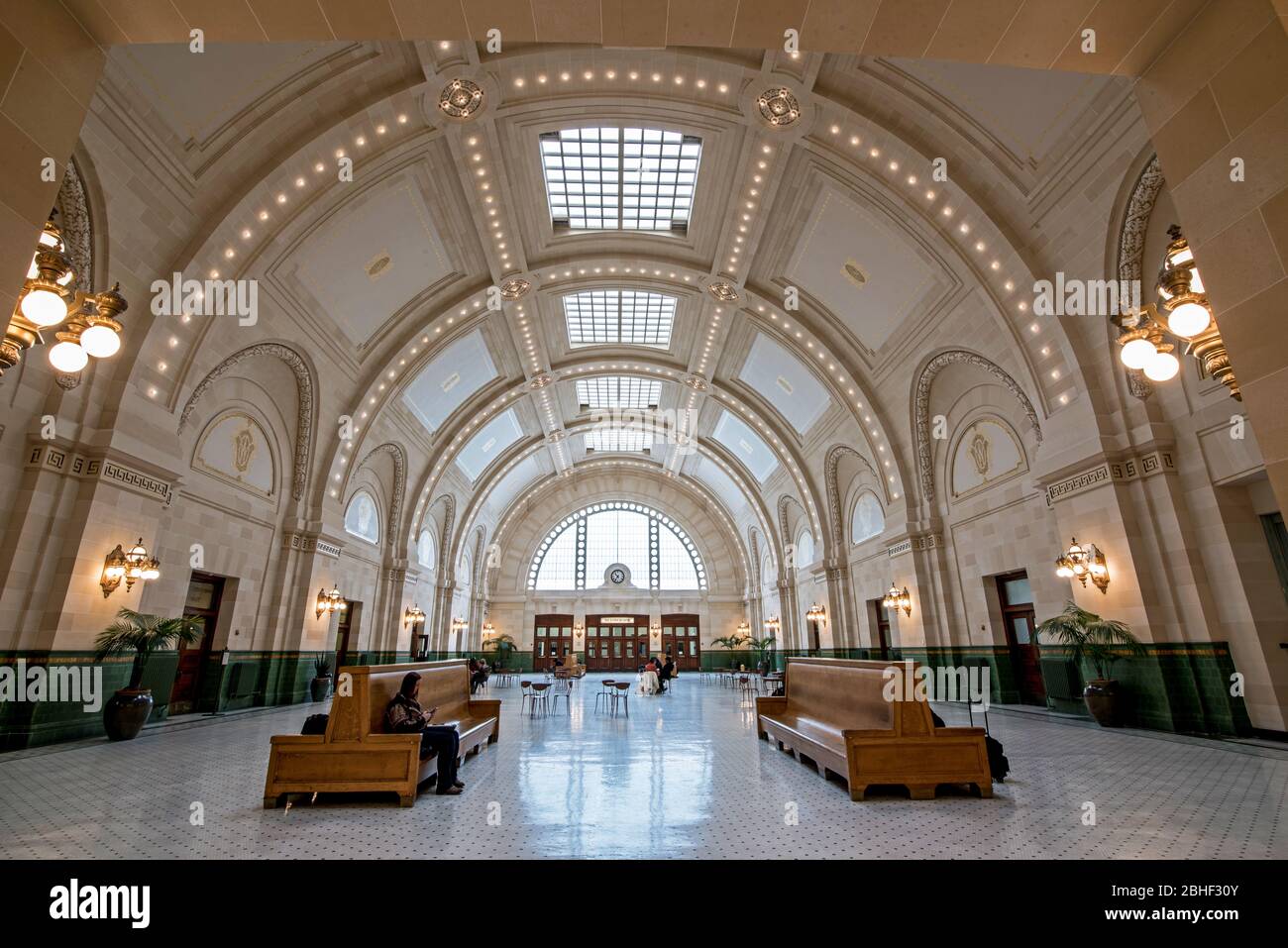 Interior of Union Station - Seattle, Washignton, USA Stock Photo