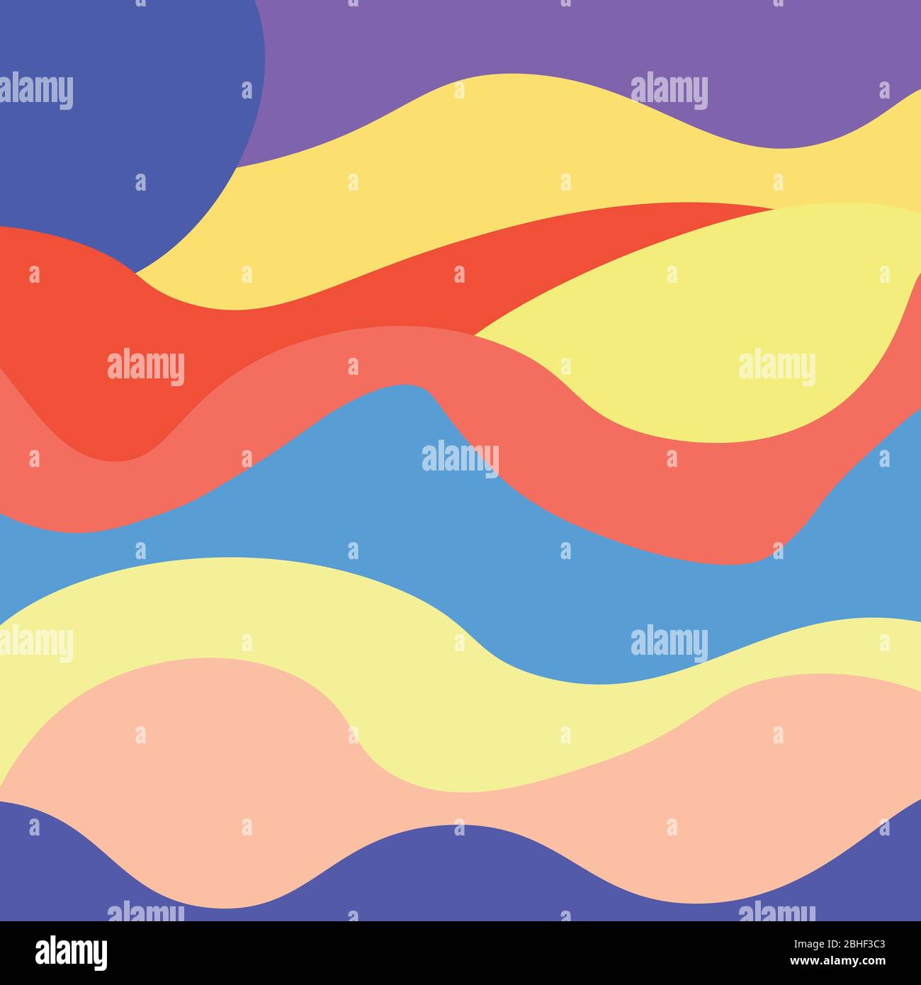 Colorful abstract waves beautiful vector a image Stock Vector