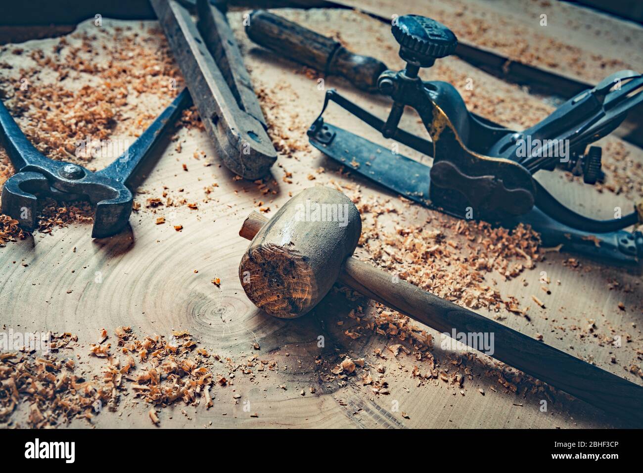 old joinery tools close up Stock Photo Alamy