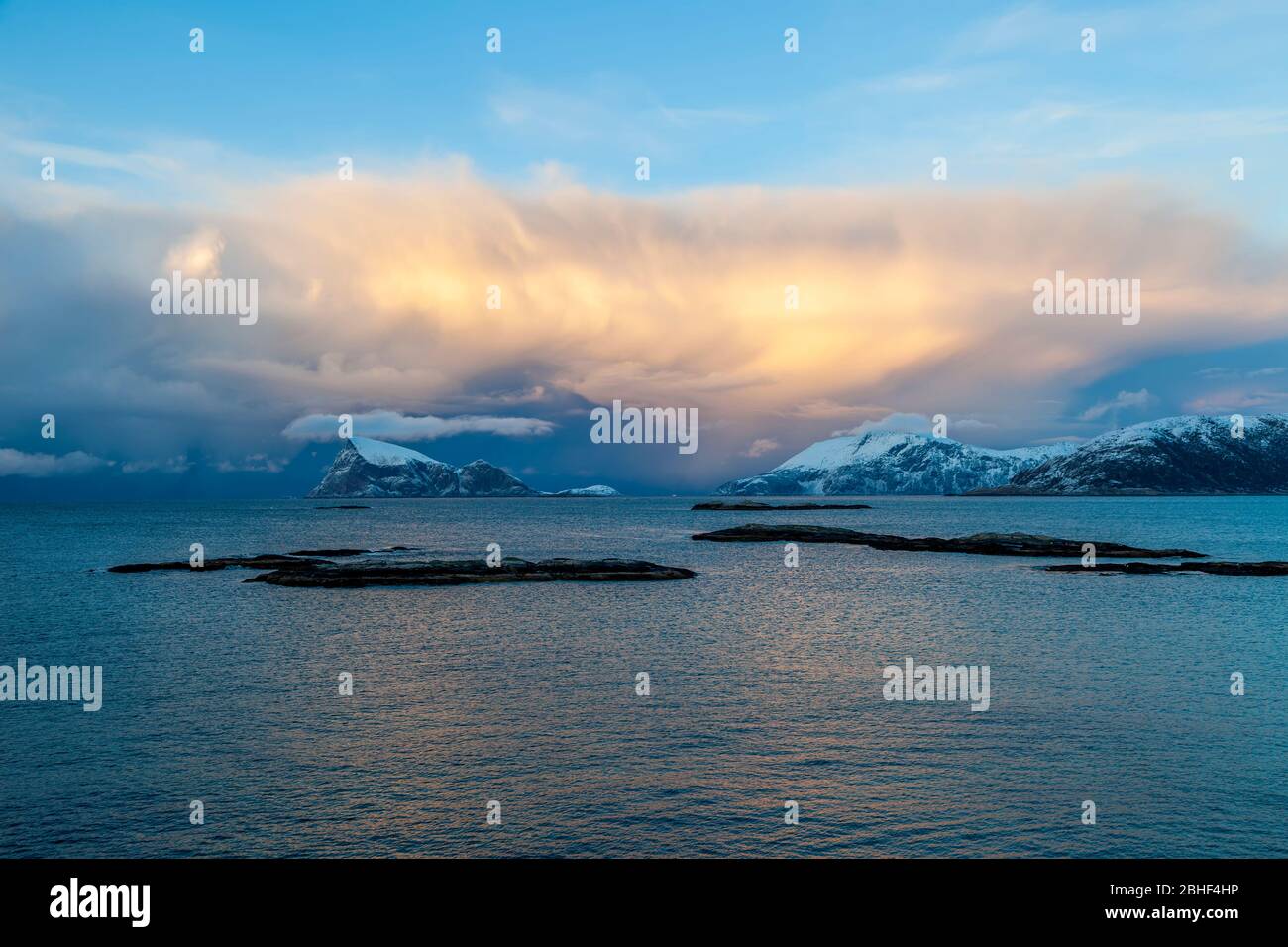 Northern Norway, Sommaroy island, above the Arctic Polar circle. Stock Photo