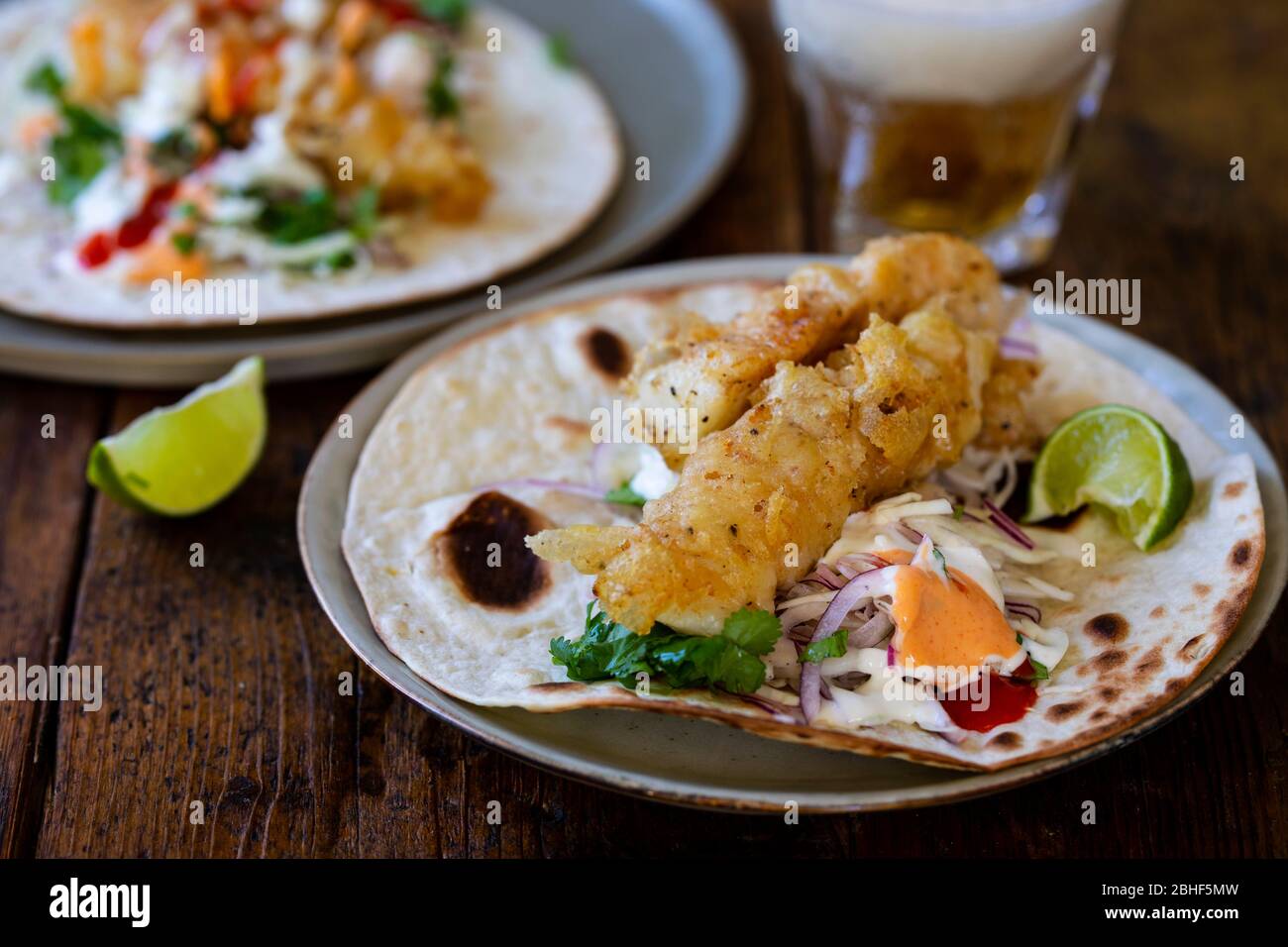 Fish Taco High Resolution Stock Photography And Images Alamy