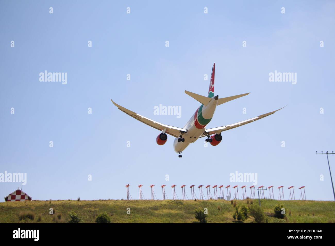 Kenya Airways 5Y-KZD Stock Photo
