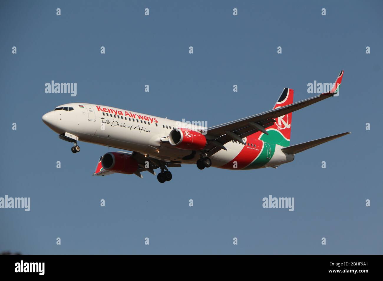 Kenya Airways 5Y-CYD Stock Photo
