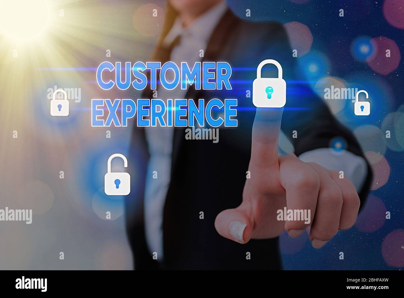 Writing note showing Customer Experience. Business concept for ...