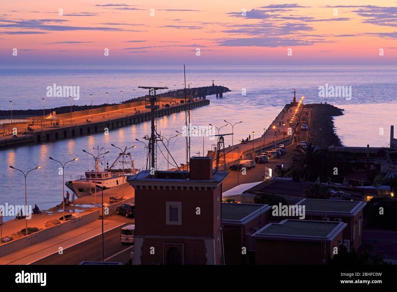 Port Of Fiumicino, Rome, Italy, Europe Stock Photo - Alamy