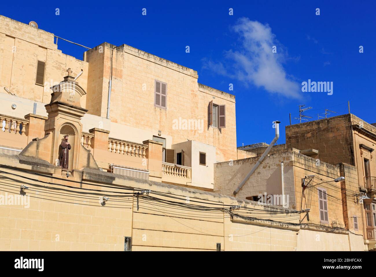 Convent of St. Francis, Victoria City, Gozo Island, Malta, Europe Stock Photo
