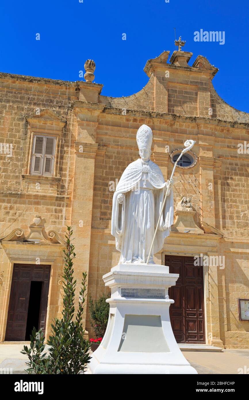 St. Wistin Church, Victoria City, Gozo Island, Malta, Europe Stock Photo