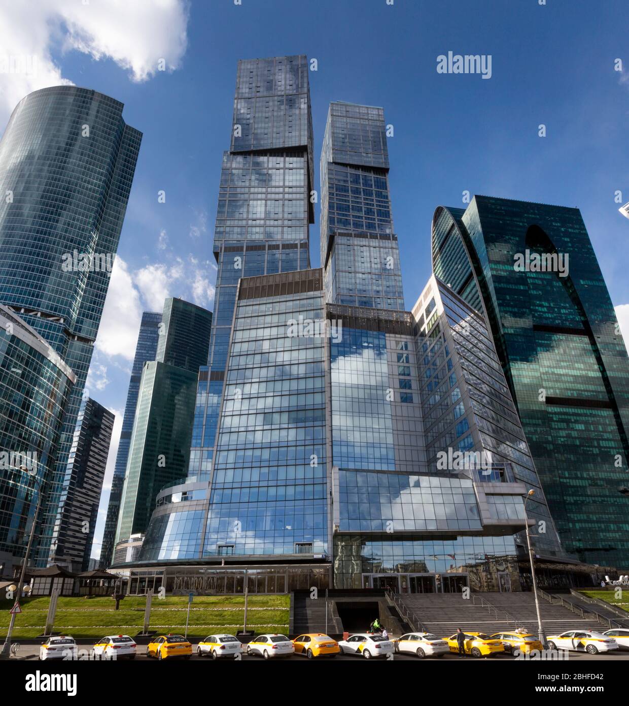 View of the skyscrapers of the Moscow International Business Center 'Moscow-City' in central Moscow, Russia Stock Photo