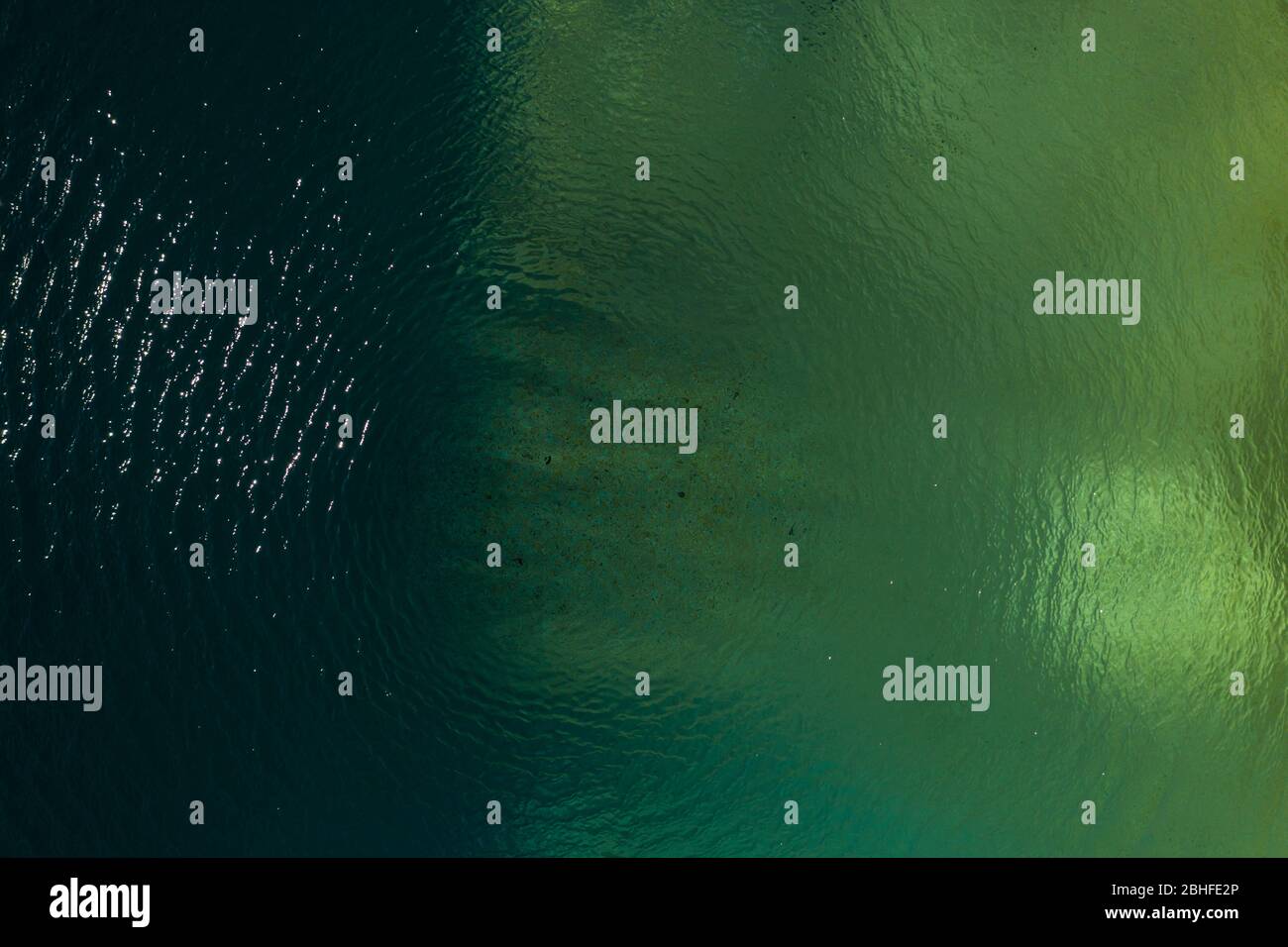 Ripples on dark and light coloured water Stock Photo
