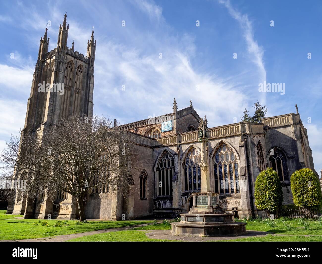 The Church of St Cuthbert, an Anglican parish church in Wells, Somerset