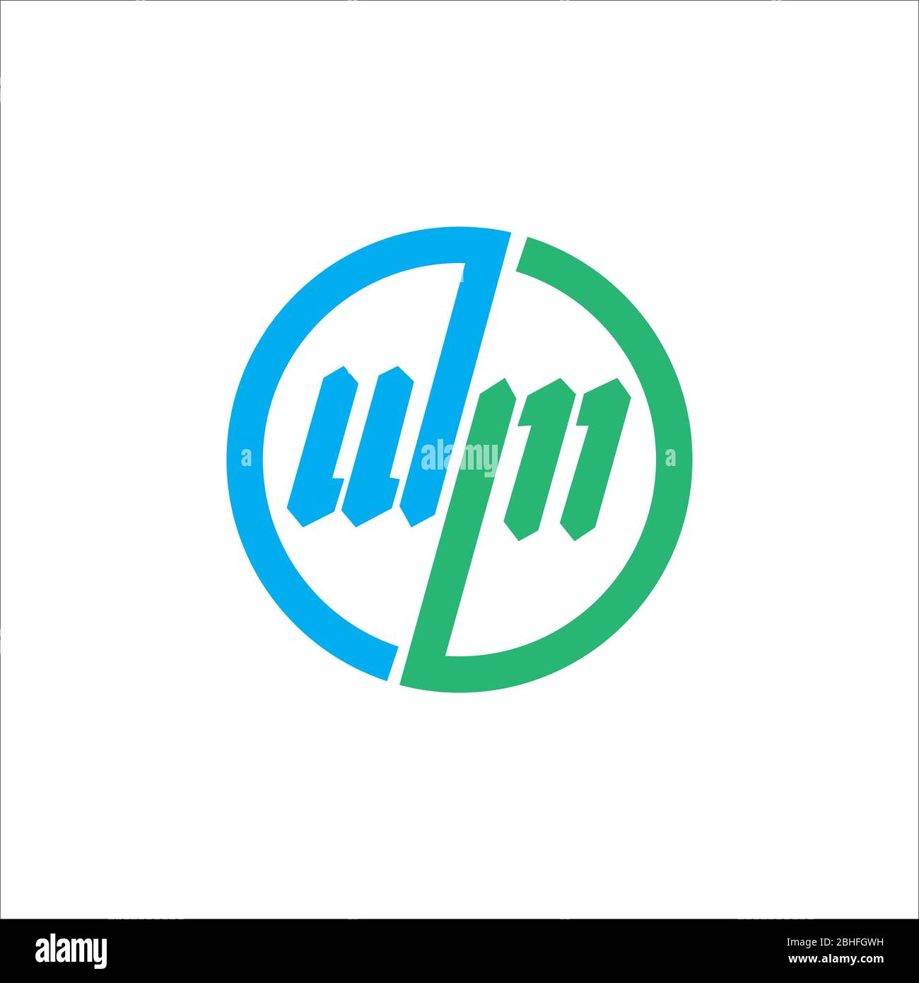 Initial letter wm logo or mw logo vector design template Stock Vector ...