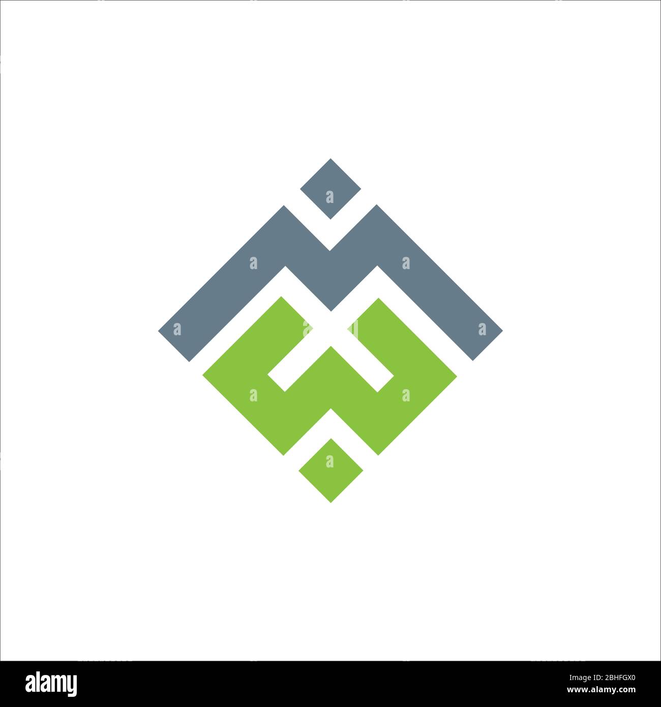 Initial letter wm logo or mw logo vector design template Stock Vector ...