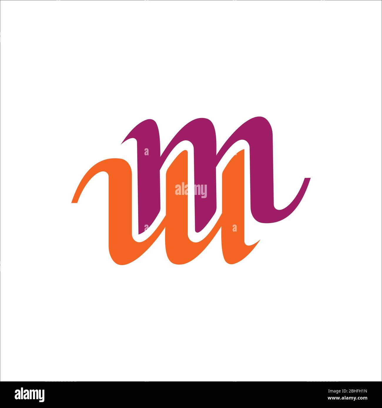 Initial letter wm logo or mw logo vector design template Stock Vector ...
