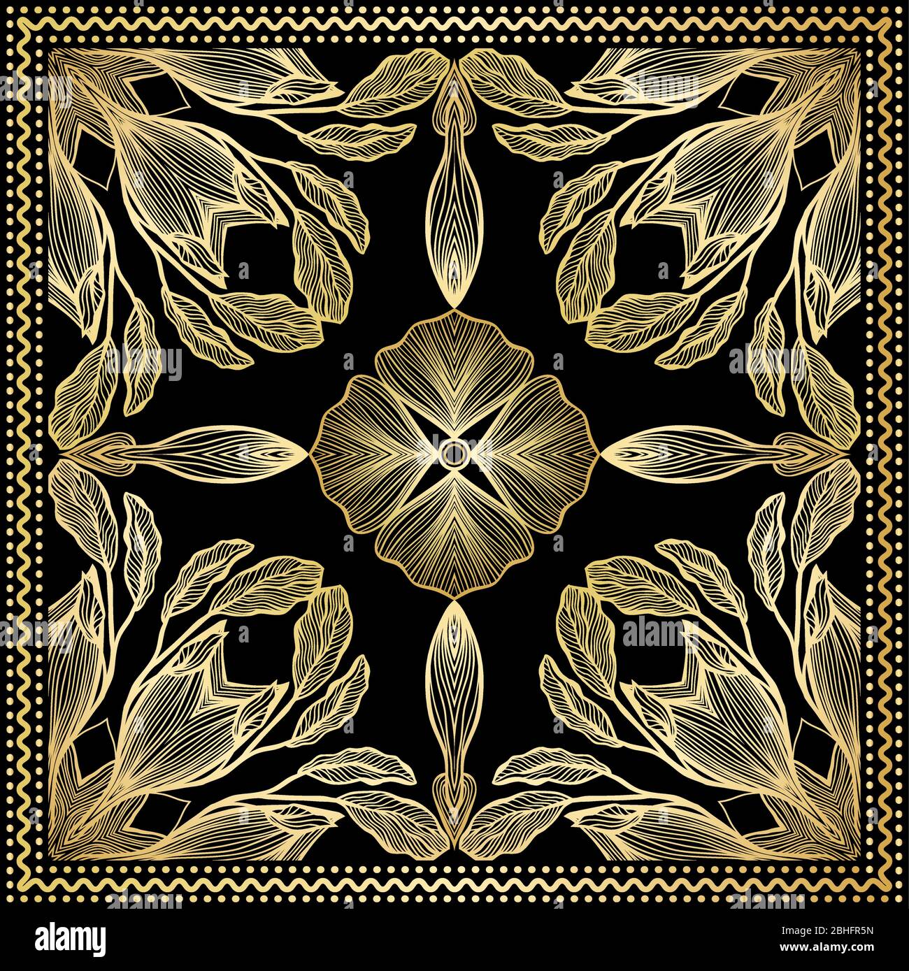 Bandana Gold Clipart. Headband clipart print. Bandana Silk Scarf