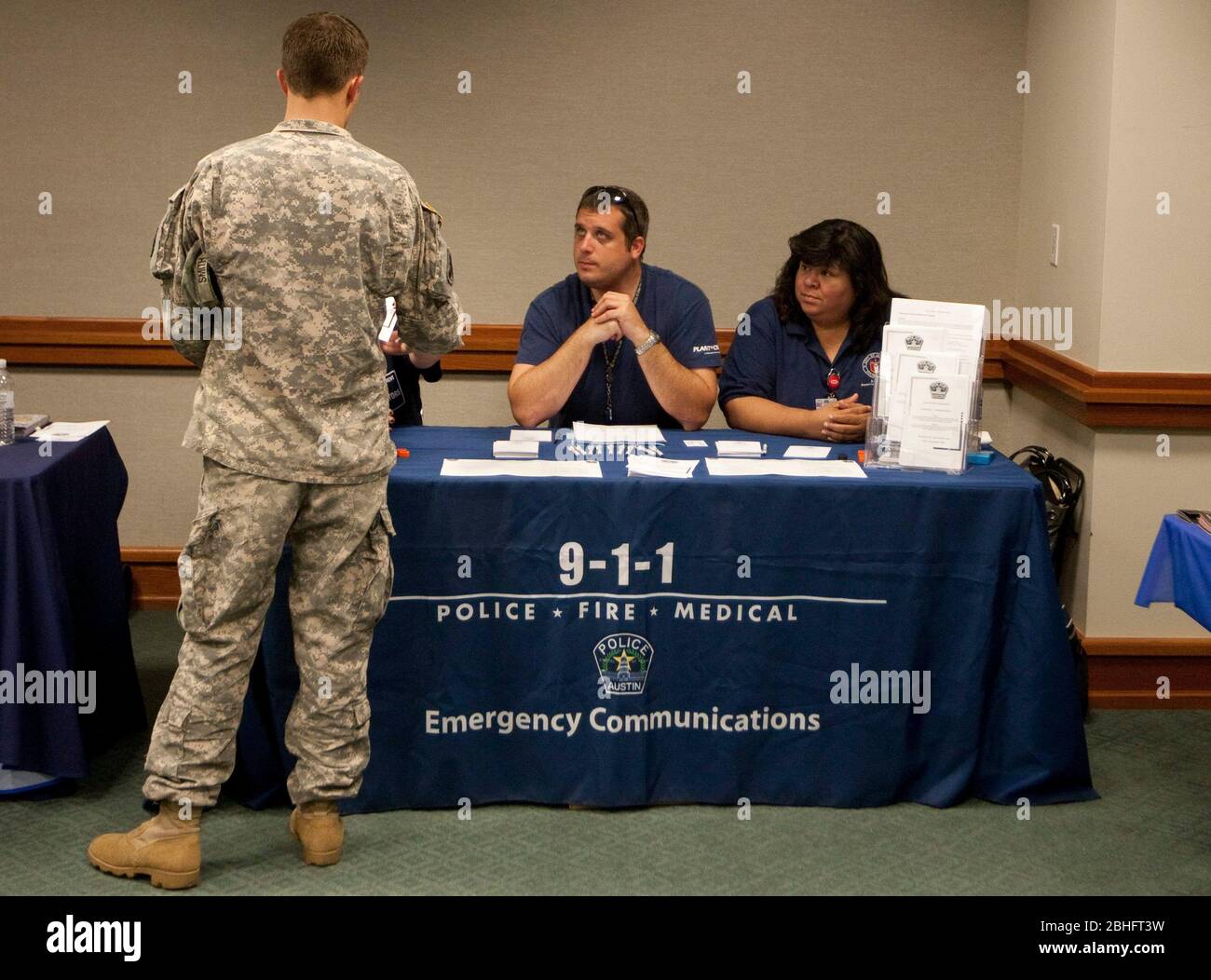 Austin Texas USA, January 2012 United States military veterans and