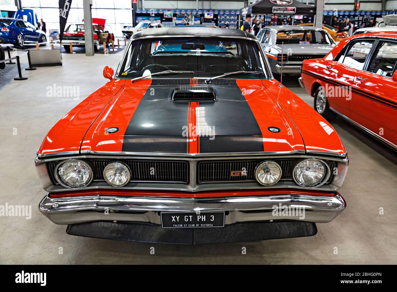 Automobiles Australian Made 1970 Ford Xy Phase 3 351 Gt Falcon Displayed At A Motor Show In Melbourne Victoria Australia Stock Photo Alamy