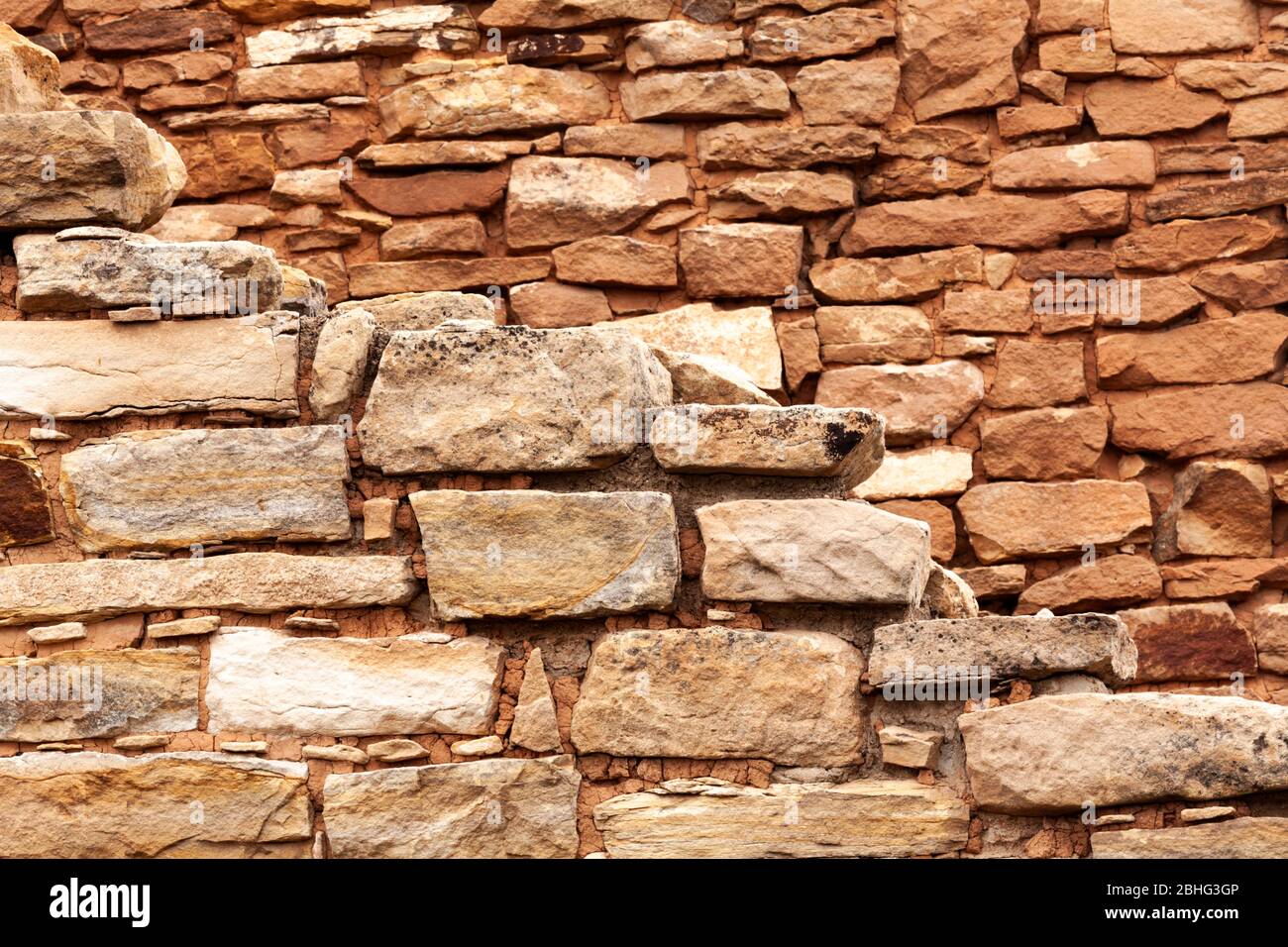 UT00515-00...UTAH/Colorado  -detail of Ancestral Pueblo People structure at The Holly Site in Hovenweep National Monument. Stock Photo