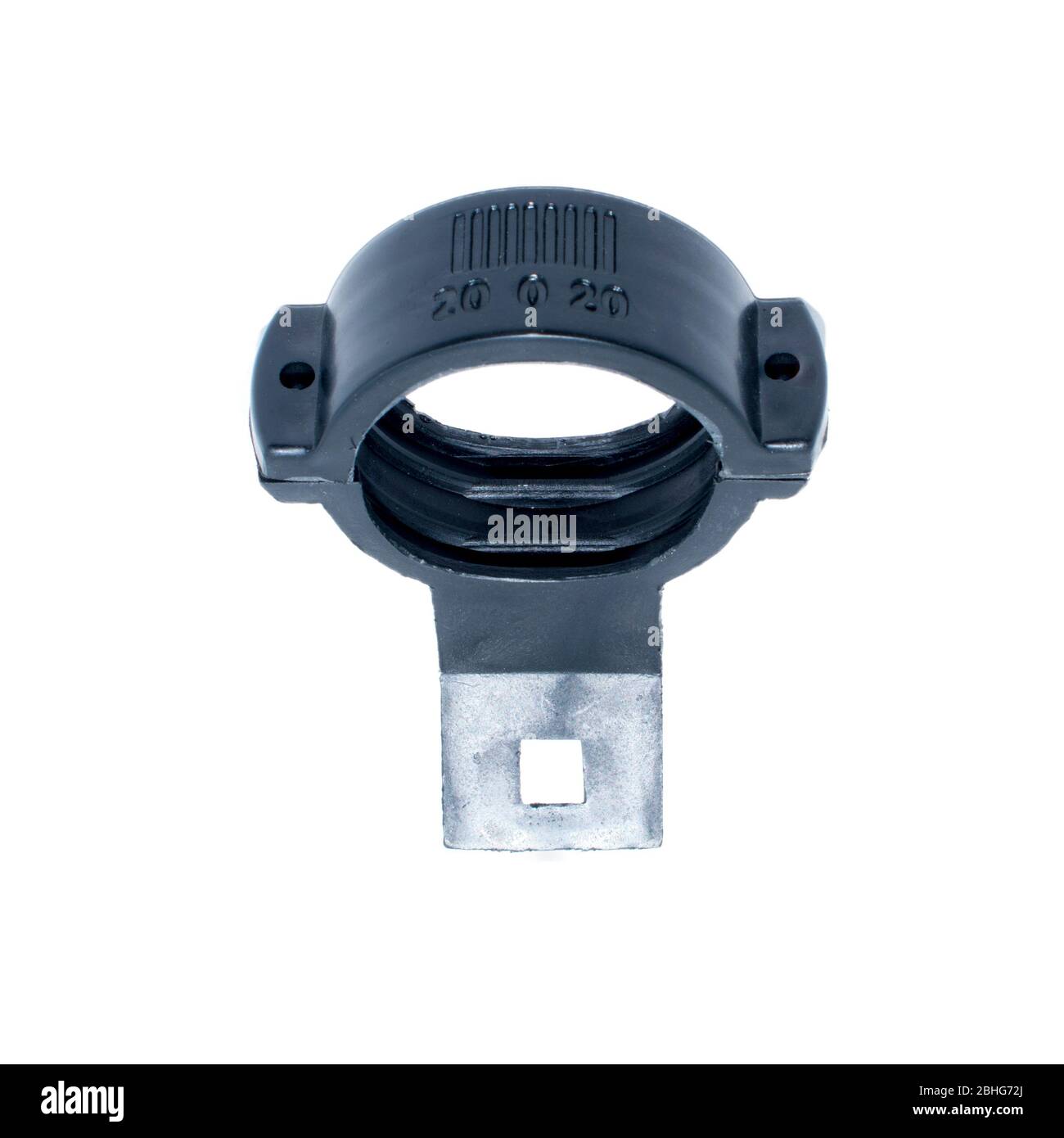 Black Ku Band Lnb Mount Clamp For Dish Antenna Stock Photo Alamy