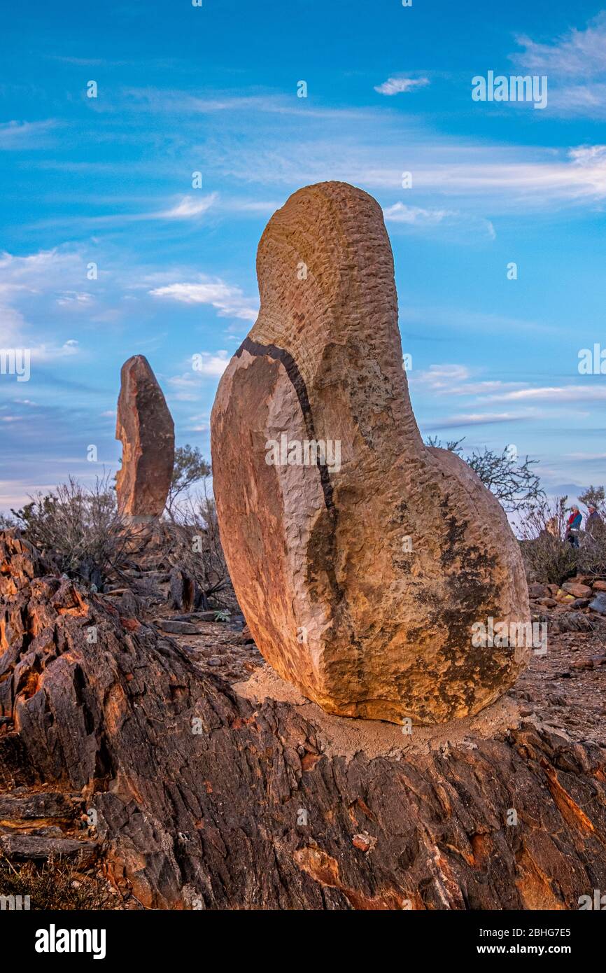 Sculpture Symposium, The Living Desert Reserve, Broken Hill, New South Wales (NSW), Australia. Stock Photo