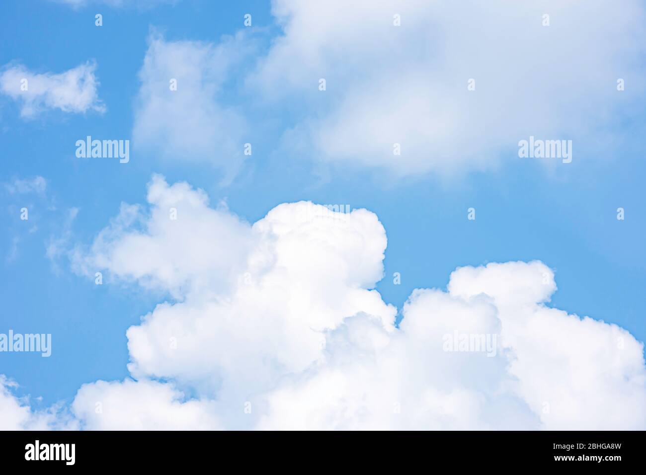 The beauty of the sky with clouds, and the sun. Stock Photo