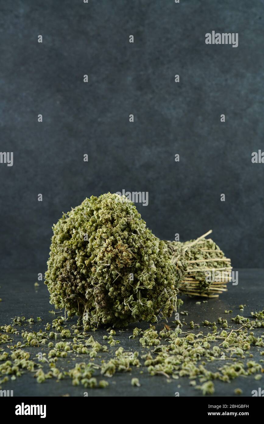Dried thyme Stock Photo