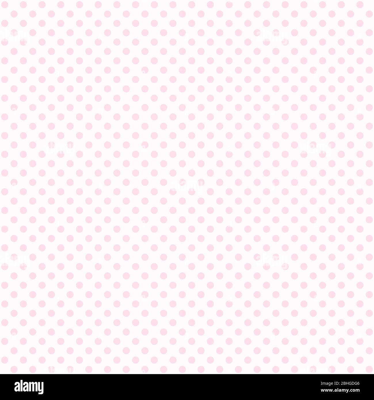 Seamless pink polka dot pattern background. Pasrel dotted template. EPS 10 Stock Vector
