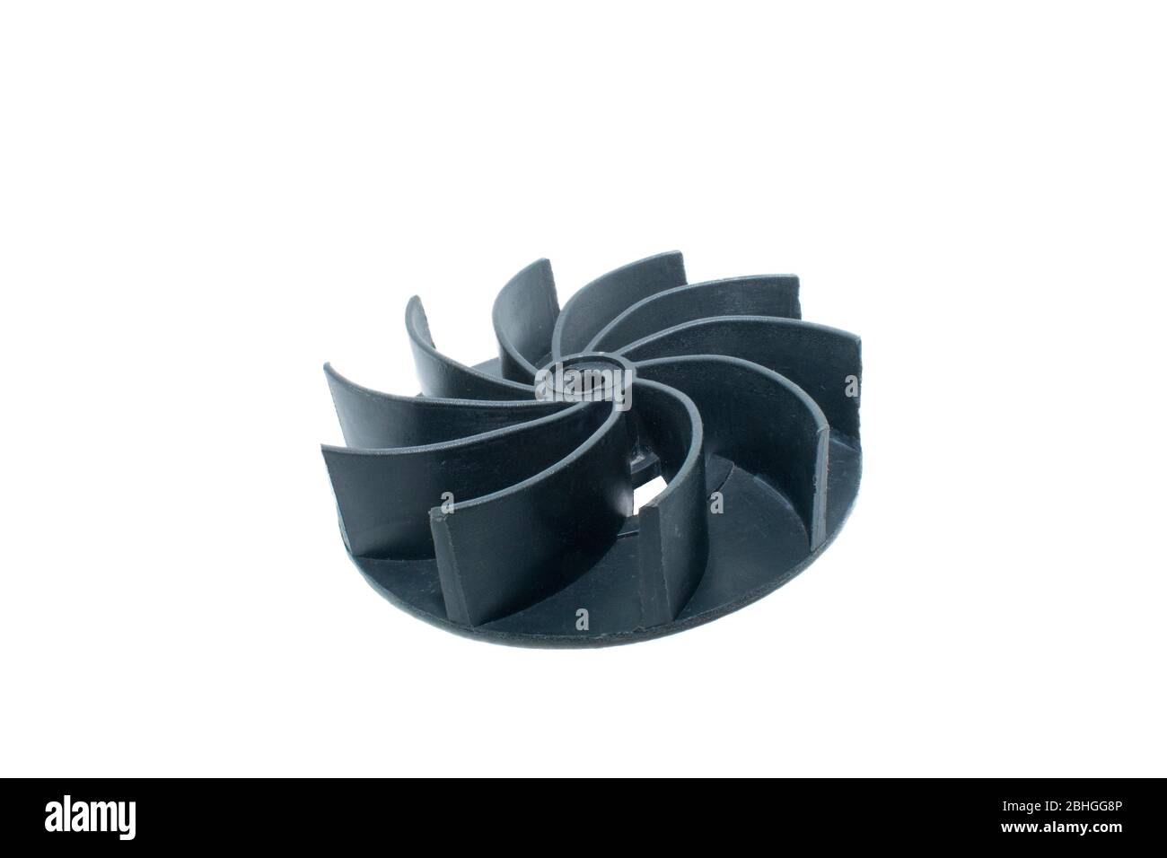 Blower cleaner fan blade black isolated vacuum cleaner blade Stock