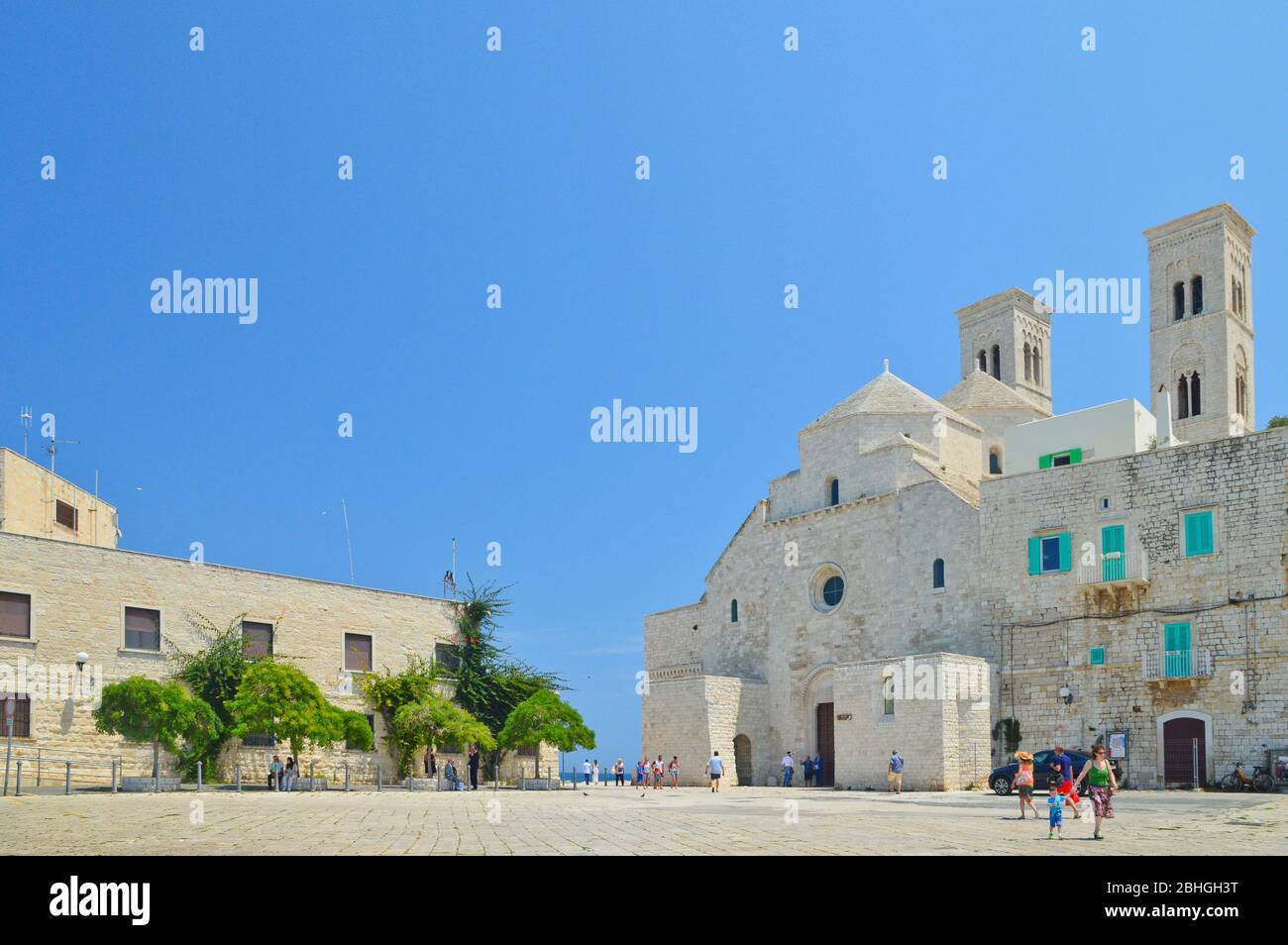 Image of the city of Molfetta, directly on the sea Stock Photo